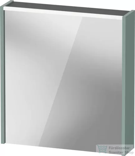 Duravit D-CODE 65x70 cm-es tükrös szekrény világítással, dugaljjal, balos, matt fjord zöld DC7105LHGHG0000