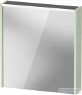 Duravit D-CODE 65x70 cm-es tükrös szekrény világítással, dugaljjal, balos, matt halványzöld DC7105LHHHH0000