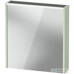   Duravit D-CODE 65x70 cm-es tükrös szekrény világítással, dugaljjal, balos, matt halványzöld DC7105LHHHH0000