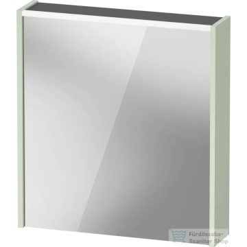   Duravit D-CODE 65x70 cm-es tükrös szekrény világítással, dugaljjal, balos, matt halványzöld DC7105LHHHH0000