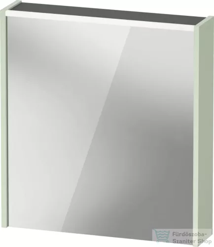 Duravit D-CODE 65x70 cm-es tükrös szekrény világítással, dugaljjal, balos, matt halványzöld DC7105LHHHH0000