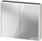 Duravit D-CODE 80x70 cm-es 2 ajtós tükrös szekrény világítással, dugaljjal, fényes fehér DC7106022220000