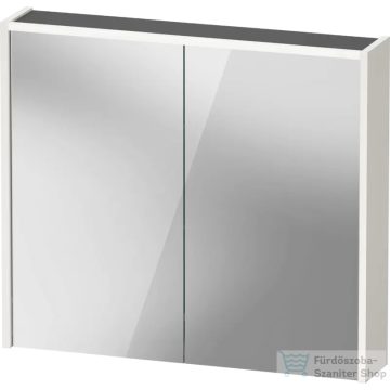   Duravit D-CODE 80x70 cm-es 2 ajtós tükrös szekrény világítással, dugaljjal, fényes fehér DC7106022220000