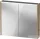 Duravit D-CODE 80x70 cm-es 2 ajtós tükrös szekrény világítással, dugaljjal, márványos tölgy DC7106055550000