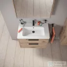 Duravit D-CODE 80x70 cm-es 2 ajtós tükrös szekrény világítással, dugaljjal, márványos tölgy DC7106055550000