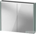 Duravit D-CODE 80x70 cm-es 2 ajtós tükrös szekrény világítással, dugaljjal, matt fjord zöld DC71060HGHG0000