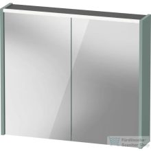   Duravit D-CODE 80x70 cm-es 2 ajtós tükrös szekrény világítással, dugaljjal, matt fjord zöld DC71060HGHG0000