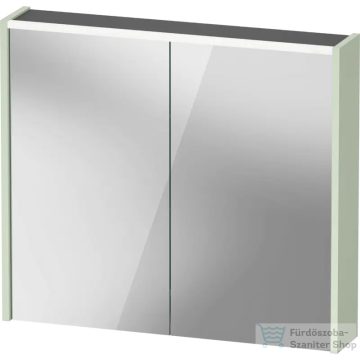  Duravit D-CODE 80x70 cm-es 2 ajtós tükrös szekrény világítással, dugaljjal, matt halványöld DC71060HHHH0000