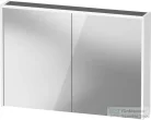 Duravit D-CODE 100x70 cm-es 2 ajtós tükrös szekrény világítással, dugaljjal, matt fehér DC7107018180000