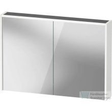   Duravit D-CODE 100x70 cm-es 2 ajtós tükrös szekrény világítással, dugaljjal, matt fehér DC7107018180000