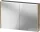 Duravit D-CODE 100x70 cm-es 2 ajtós tükrös szekrény világítással, dugaljjal, márványos tölgy DC7107055550000