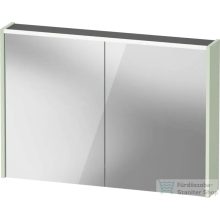   Duravit D-CODE 100x70 cm-es 2 ajtós tükrös szekrény világítással, dugaljjal, matt halványzöld DC71070HHHH0000