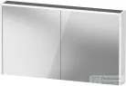 Duravit D-CODE 120x70 cm-es 2 ajtós tükrös szekrény világítással, dugaljjal, matt fehér DC7108018180000