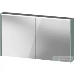   Duravit D-CODE 120x70 cm-es 2 ajtós tükrös szekrény világítással, dugaljjal, matt fjord zöld DC71080HGHG0000