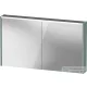 Duravit D-CODE 120x70 cm-es 2 ajtós tükrös szekrény világítással, dugaljjal, matt fjord zöld DC71080HGHG0000