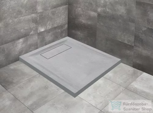 Radaway Doris C 80x80 műmárvány zuhanytálca, betonszürke DC8080-52