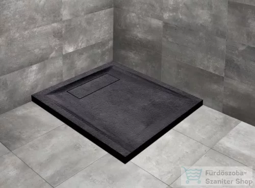Radaway Doris C 80x80 műmárvány zuhanytálca, fekete DC8080-54