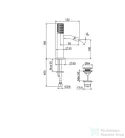Webert DIADEMA bidet csaptelep leeresztővel, króm színben DD840101.015