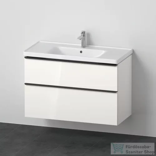 Duravit D-NEO 100x48 cm-es, 2 fiókos alsószekrény-1 csaplyukas mosdó kombináció, csaptelep nélkül, fényes fehér DE012202222