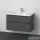 Duravit D-NEO 100x48 cm-es, 2 fiókos alsószekrény-1 csaplyukas mosdó kombináció, csaptelep nélkül, matt grafit DE012204949