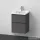 Duravit D-NEO 50x40 cm-es, 2 fiókos alsószekrény-1 csaplyukas mosdó kombináció, csaptelep nélkül, matt grafit DE0146049490000