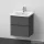 Duravit D-NEO 60x48 cm-es, 2 fiókos alsószekrény-1 csaplyukas mosdó kombináció, csaptelep nélkül, matt grafit DE0147049490000