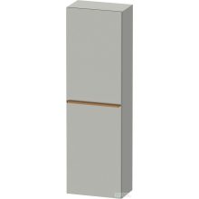   Duravit D-NEO 132x40x24 cm-es 1 ajtós félmagas szekrény csiszolt bronz színű fogantyúval, balos, matt betonszürke DE1318L04070000