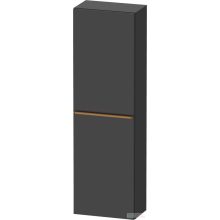   Duravit D-NEO 132x40x24 cm-es 1 ajtós félmagas szekrény csiszolt bronz színű fogantyúval, balos, matt grafit DE1318L04490000