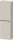 Duravit D-NEO 132x40x24 cm-es 1 ajtós félmagas szekrény csiszolt bronz színű fogantyúval, balos, matt taupe DE1318L04910000