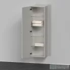 Duravit D-NEO félmagas szekrény, 40x132x24 cm balos ajtóval, Concrete Grey Matt Decor DE1318L0707