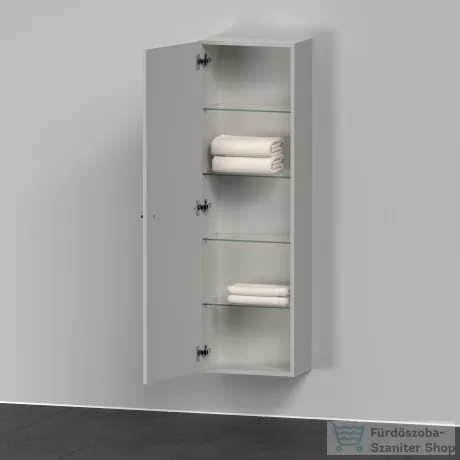 Duravit D-NEO félmagas szekrény, 40x132x24 cm balos ajtóval, Concrete Grey Matt Decor DE1318L0707
