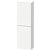 Duravit D-NEO 132x40x24 cm-es 1 ajtós félmagas szekrény króm fogantyúval, balos, matt fehér DE1318L10180000