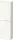 Duravit D-NEO 132x40x24 cm-es 1 ajtós félmagas szekrény króm fogantyúval, balos, fényes fehér DE1318L10220000
