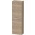 Duravit D-NEO 132x40x24 cm-es 1 ajtós félmagas szekrény króm fogantyúval, balos, márványos tölgy DE1318L10550000