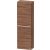 Duravit D-NEO 132x40x24 cm-es 1 ajtós félmagas szekrény króm fogantyúval, balos, matt dió DE1318L10790000