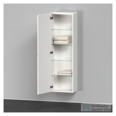 Duravit D-NEO félmagas szekrény, 40x132x24 cm balos ajtóval, White Matt Decor DE1318L1818