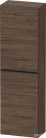 Duravit D-NEO félmagas szekrény, 40x132x24 cm balos ajtóval, Walnut Dark Decor DE1318L2121