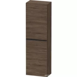   Duravit D-NEO félmagas szekrény, 40x132x24 cm balos ajtóval, Walnut Dark Decor DE1318L2121