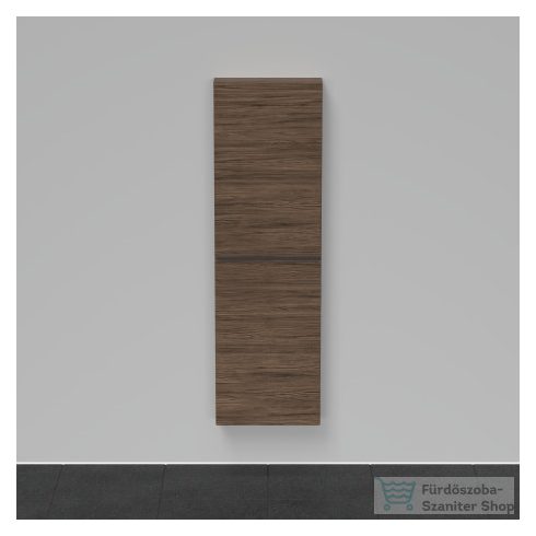 Duravit D-NEO félmagas szekrény, 40x132x24 cm balos ajtóval, Walnut Dark Decor DE1318L2121