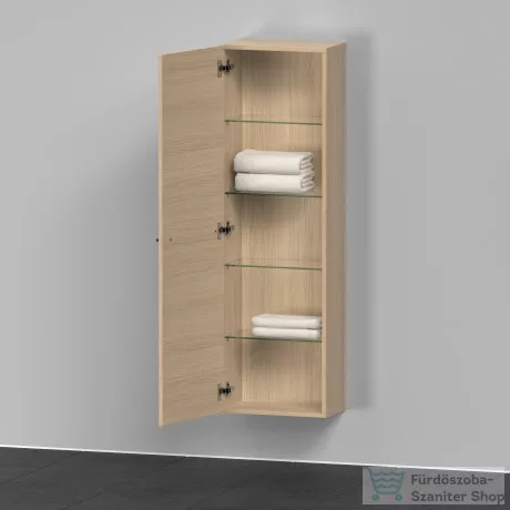 Duravit D-NEO félmagas szekrény, 40x132x24 cm balos ajtóval, Natural Oak DE1318L3030