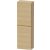 Duravit D-NEO 132x40x24 cm-es 1 ajtós félmagas szekrény arany színű fogantyúval, balos, natúr tölgy DE1318L34300000