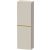 Duravit D-NEO 132x40x24 cm-es 1 ajtós félmagas szekrény arany színű fogantyúval, balos, matt taupe DE1318L34910000