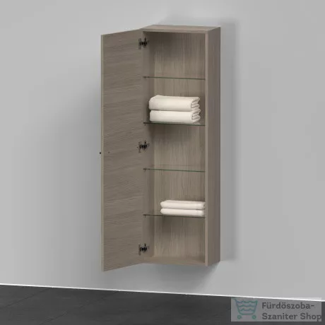 Duravit D-NEO félmagas szekrény, 40x132x24 cm balos ajtóval, Oak Terra DE1318L3535