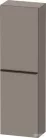Duravit D-NEO félmagas szekrény, 40x132x24 cm balos ajtóval, Basalt Matt Decor DE1318L4343