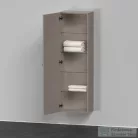 Duravit D-NEO félmagas szekrény, 40x132x24 cm balos ajtóval, Basalt Matt Decor DE1318L4343