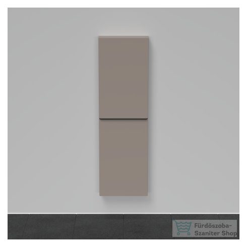 Duravit D-NEO félmagas szekrény, 40x132x24 cm balos ajtóval, Basalt Matt Decor DE1318L4343