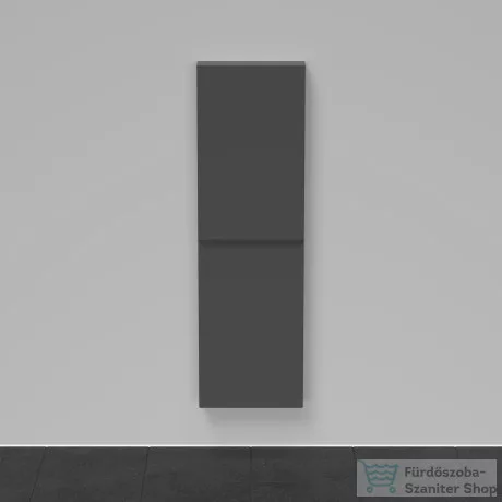 Duravit D-NEO félmagas szekrény, 40x132x24 cm balos ajtóval, Graphite Matt Decor DE1318L4949