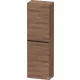Duravit D-NEO félmagas szekrény, 40x132x24 cm balos ajtóval, Natural Walnut Decor DE1318L7979