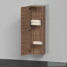 Duravit D-NEO félmagas szekrény, 40x132x24 cm balos ajtóval, Natural Walnut Decor DE1318L7979