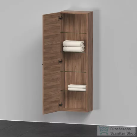 Duravit D-NEO félmagas szekrény, 40x132x24 cm balos ajtóval, Natural Walnut Decor DE1318L7979